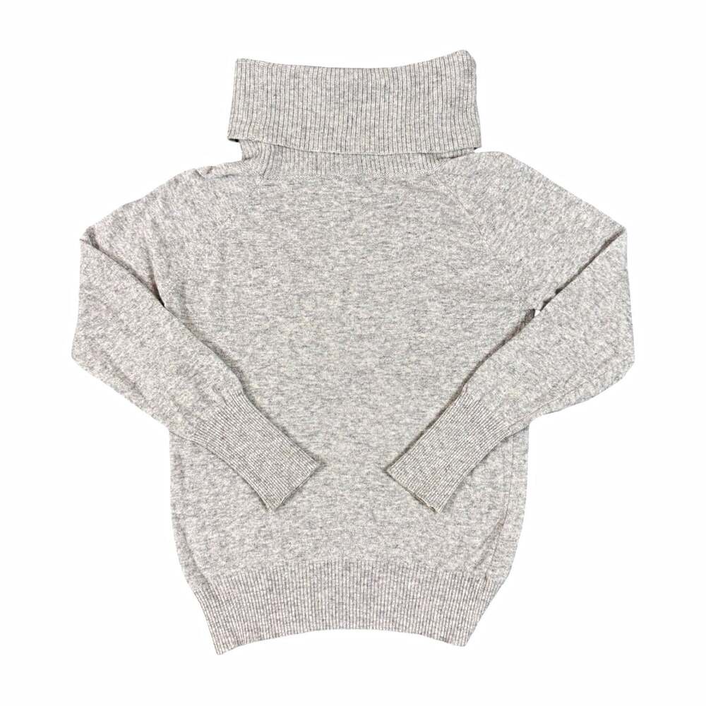 Women’s Stile Benetton Gray Knit Turtleneck Long Sleeve Pullover Sweater Size M